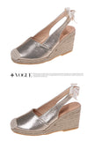Women Platform Wedge Sandals Summer Shoes Spot Wedge Buckle Belt Serpentine Open Toe High Heel Ladies Mart Lion   