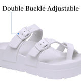 Women's Platform Sandals Summer Slippers Non-slip Beach Summer Flip-flops Adjustable Buckle MartLion   