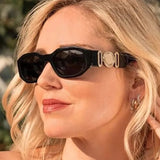 Small Rectangle Sunglasses Men's Women Square Travel Shades Vintage Retro Lunette Soleil Femme De Sol MartLion   