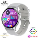 Bluetooth Call Women Smart Watch Full Touch Fitness IP68 Waterproof Men's Smartwatch Lady Clock + box For Android IOS MartLion SA-Alpha-1 Silver CHINA 
