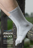  One Pair Middle Tube Sports Bottoming Socks Thin Stocking Running Fivetoes Socks Toe Socks For Running Hiking Mart Lion - Mart Lion