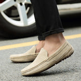 Suede Leather Men's Loafers Luxury Casual Shoes Boots Handmade Slipon Driving  Moccasins Zapatos Mart Lion   