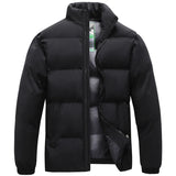 Winter Men Thickened Parkas Jacket Men Warm Windproof Jackets Parkas Men Casual Outwear Jackets Parkas Coats Male MartLion Black 4XL 90-100KG 