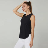 Gym Crop Top Sport Fitness Tank Summer Yoga Wear Vest Quick Dry Workout Run Sleeveless T Shirt MartLion   