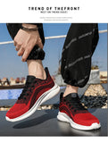 Men's Running Shoes Outdoor Casual Knitting Mesh Breathable Cushioning Sneakers Luxury Brands MartLion   