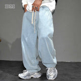 Streetwear Light Blue Baggy Jeans Man Pants Vintage Denim Trousers MartLion   