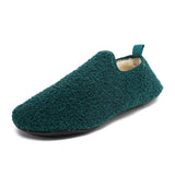Men's Shoes Winter Slippers Indoor House Couples Plush Slipper Loafers MartLion green 3301 36-37 CHINA