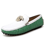 Casual Men's Shoes Luxury Brand Lazy Youth Slip on Formal Loafers Moccasins Driving Shoes MartLion green 35 