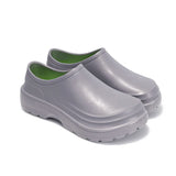 Outdoor Men's Sandals Oilproof Waterproof Nurse Chef Shoes Lightweight  Eva Garden Casual Slippers Beach Aqua MartLion GRAY 43-44 