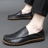Men's Casual Shoes Loafers Sneakers Handmade Retro Leisure Leather Zapatos Casuales Hombres MartLion   