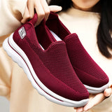 Women's Sport Sneaker Breathable Ballet Flats Loafers Ladies Boat Luxury Shoes Tennis Orthopedic Slip MartLion   