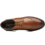 Men's  Oxford Shoes Calfskin Leather Brogue Dress Shoes Classic Shoes Man MartLion   