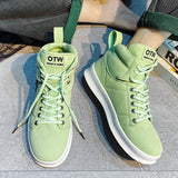  High-Top Men's Sneakers Microfiber Sneaker Platform Tennis Vulcanized Shoes Colorful Casual Men's Shoes MartLion - Mart Lion
