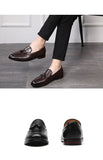 Men's Casual Leather Shoes Driving Loafers Light Moccasins Trendy Tassels Party Wedding Flats Mart Lion   