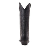 Mid-calf Boots Woman Side Zipper Pointed Western Retro Black Hombre MartLion   