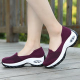 Platform Shoes Sneakers Women Running Breathable Mesh Slip-On Sports MartLion   