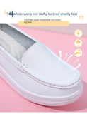 Women Flat Shoes Summer Tendon Bottom Women Loafers Lightweight Slip on White Casual Sports Shoes Hollow MartLion