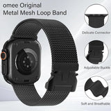 Milanese Loop Strap Apple Watch Ultra 2 49mm 46mm 45mm 44mm 42mm Stainless Steel Metal iWatch Series 10 9 8 7 6 5 4 MartLion   