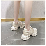 Platform Shoes Sneakers for Women Autumn Increase  Design Casual Zapatos De Mujer Mart Lion   