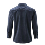 Single Breasted Casual Mode Corduroy Shirts Slim Shirt Her MartLion   