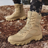 Men's Military Leather Boots Special Force Tactical Desert Combat Outdoor Shoes MartLion   