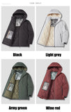 Men's Hooded Thick Warm Casual Parkas Coats Overcoat Windproof Outwear Detachable Hat Jackets Outdoor Sport MartLion   