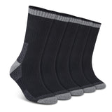 5 Pairs Merino Wool Socks Men's Hiking Socks Winter Wool Warm Socks Breathable Crew Thermal Socks Against Cold(US 7-13) MartLion 5 Pairs-Black Color US 7-13 CHINA