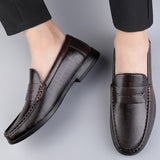 Super Soft Leather Men's Loafers Slip On Casual Footwear Moccasins Dress Shoes Mart Lion   