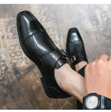 Classic Mixed-colors Men's Derby Shoes Leather Formal Shoes Lace-up Dress Zapatos De Vestir MartLion   
