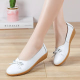 Women Shoes Loafers Moccasins Summer Genuine Leather Flats Slip On Loafers Flats Tassel MartLion   