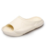 Men's Slippers Summer Breathable Beach Leisure Shoes Slip On Sandals Lightweight Soft Unisex Sneakers Zapatillas Mart Lion 3-Beige 7.5 