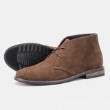 Suede Desert Boots Brand Men's Leather Ankle Retro Casual MartLion   