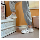 Women Sneakers Mesh Breathable Running Shoes Female Casual Flats Outdoor Sports Tennis Walking Mart Lion   