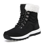 Women Snow Boots Female Winter Casual Shoes Outdoor Youth Mid-Calf Boots Waterproof Plush Ladies Cotton-padded Shoes MartLion   