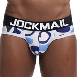 Clearan Men's Underwear Brief Mesh Underpants Jockstrap Gay briefs Cuecas Brief Bikini Srting Mart Lion 347 blue M 