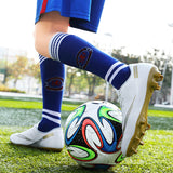 Football Boots Men's Soccer Shoes Indoor Breathable Turf Low Top Anti Slip 4 Colors Mart Lion   