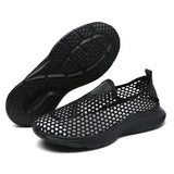 Women Slippers Sandals Fish Mouth Lady Slides Breathable Mesh Mules Shoes Casual Platform Flip Flops MartLion 37 Black-1 