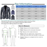 Men's Casual Coat Dinner Party Prom Wedding Stylish Print Suit Jacket Korean Edition Trend Elegant Youth Print Suit blazers MartLion   