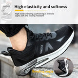 Men's Safety Shoes with Steel Toe Cap Anti-smash Sport Work Sneakers Puncture Proof Work Safety Boots Air Cushion MartLion   
