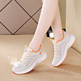 Flying Woven Shoes Spring Breathable Student Trendy Sports Leisure Running Fitness Dancing Flat Soft Sole Mart Lion Beige (openwork) 35 