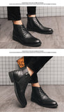Formal Leather Chelsea Boots Men's Elegant Autumn Shoes Dress Ankle Leisure Oxfords Mart Lion   