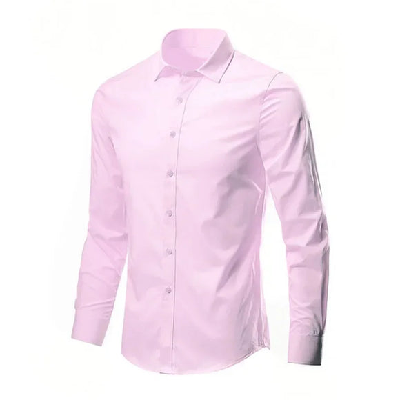 Men's White Shirt Long-sleeved  Professional Work Collared Clothing Casual Suit Button MartLion   