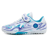 Youth Football Shoes Children's Training Competition Sports MartLion White Moon630-2 28 