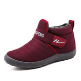 Cotton Shoes Winter Couple Cotton Boots plus Velvet Warm Leisure Snow Women Mart Lion 802 Red (Ladies) 40 