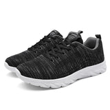 Men's Lace Up Knit Sneakers Casual Outdoor Athletic Running Walking Gym Sports Outdoor Male Women Breathable Shoes