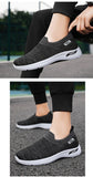 Men's Shoes Summer Breathable Outdoor Slip On Walking Sneakers Classic Loafers Mart Lion   