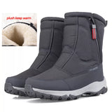 Men's Boots Winter Shoes Warm Snow Mid-calf Warm Thick Plush Winter Women Cotton MartLion   