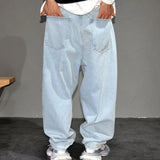 Streetwear Light Blue Baggy Jeans Man Pants Vintage Denim Trousers MartLion   