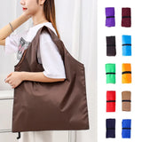 Foldable Shopping Bag Reusable Travel Grocery Bag Eco-Friendly One Shoulder Handbag  Printing Tote Bag MartLion   