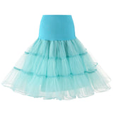 Women's Vintage Tulle Petticoat Underskirt MartLion Mint M 